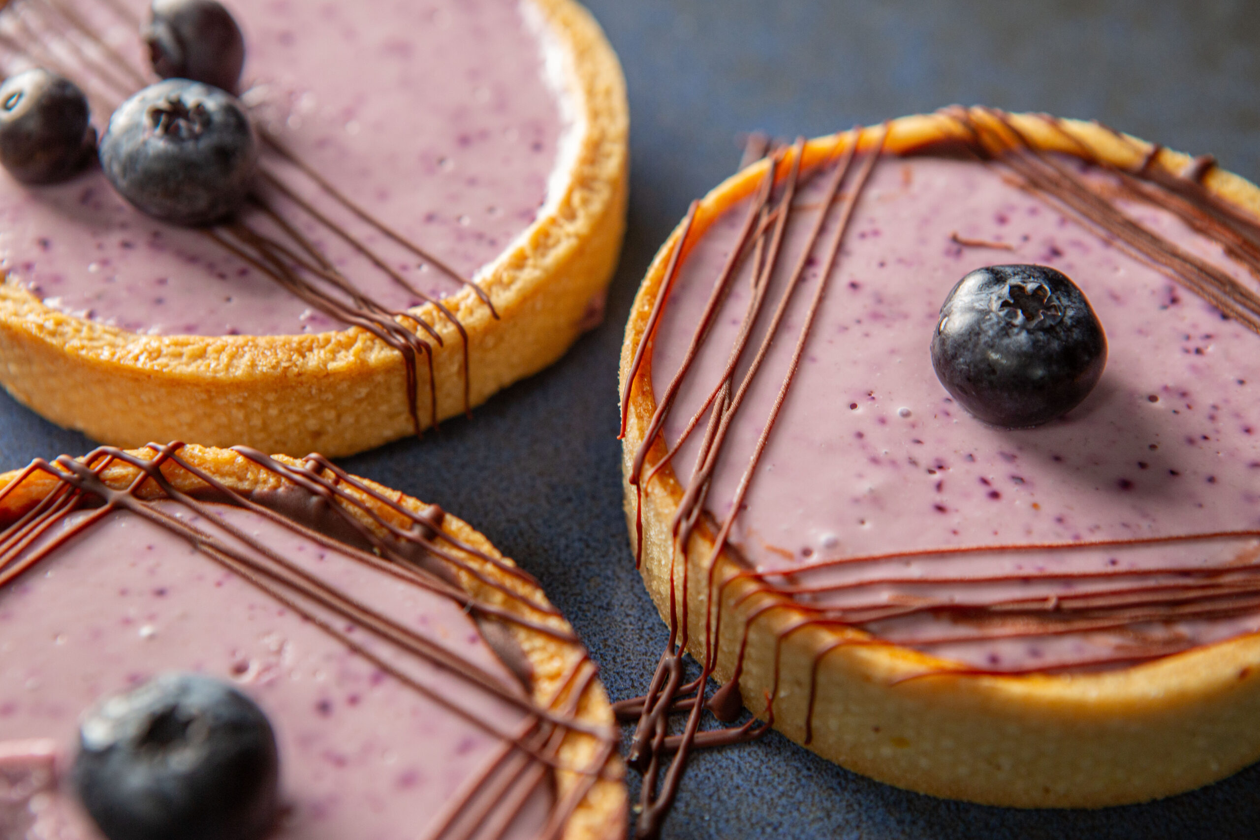 tartes suesses und salziges Blueberry Cheesecake Tartelettes 01